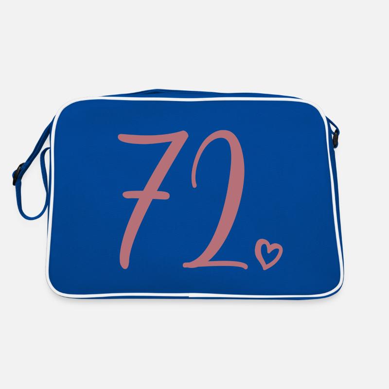 Mignon numéro 72, 72 ans, cadeau de 72e anniversaire Sac Retro