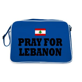 Pray for lebanon - Sac Retro - bleu/blanc - Dos