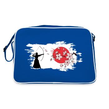 kyudo kyudomeister art de l’arc japonais Hankyu - Sac Retro - bleu/blanc - Dos