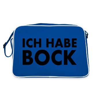 Je suis prêt - Sac Retro - bleu/blanc - Dos