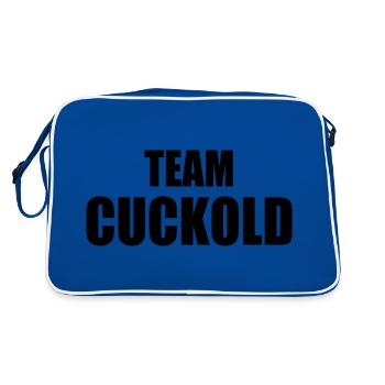 Team cuckold - Sac Retro - bleu/blanc - Dos