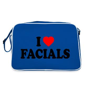 I love facials - Sac Retro - bleu/blanc - Dos