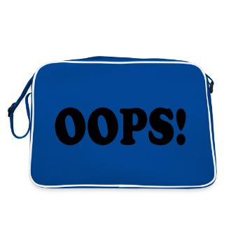 Oops - Retro Bag - blue/white - Back