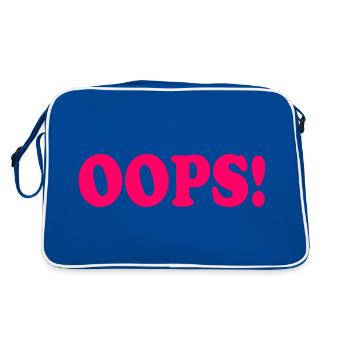 Oops - Retro Bag - blue/white - Back