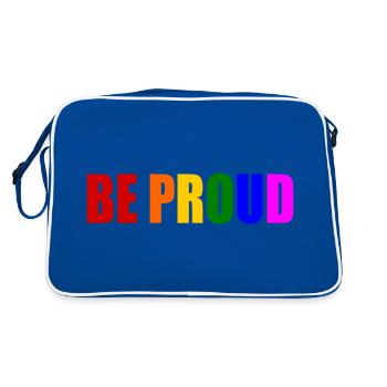 Be proud - Sac Retro - bleu/blanc - Dos