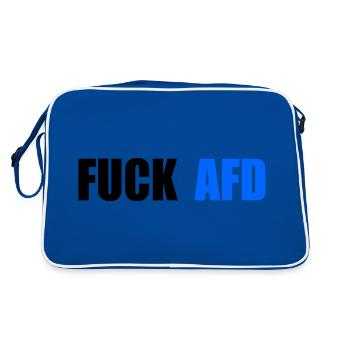 Fuck afd - Sac Retro - bleu/blanc - Dos