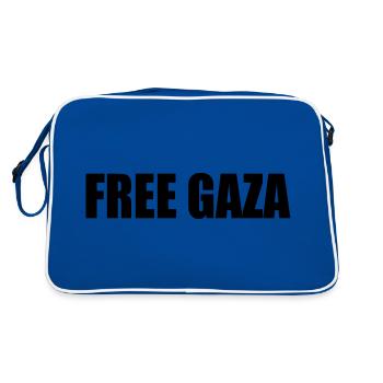 Free gaza - Sac Retro - bleu/blanc - Dos