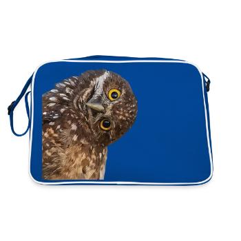 Hibou - Sac Retro - bleu/blanc - Dos