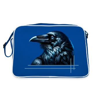The Raven's Mystery - Retro Bag - blue/white - Back