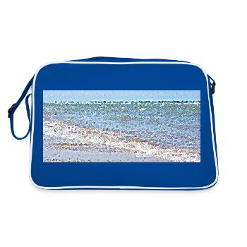Journée à la plage - Sac Retro - bleu/blanc - Dos