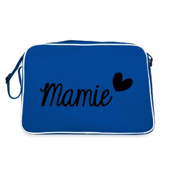 SUPER MAMIE. MAMIE. FÊTE DES MÈRES. BONNE FÊTE - Sac Retro - bleu/blanc - Dos