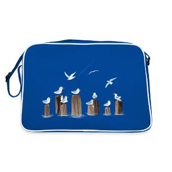 Seagull Gang - Retro Bag - blue/white - Back
