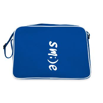 Smile smile - Retro Bag - blue/white - Back