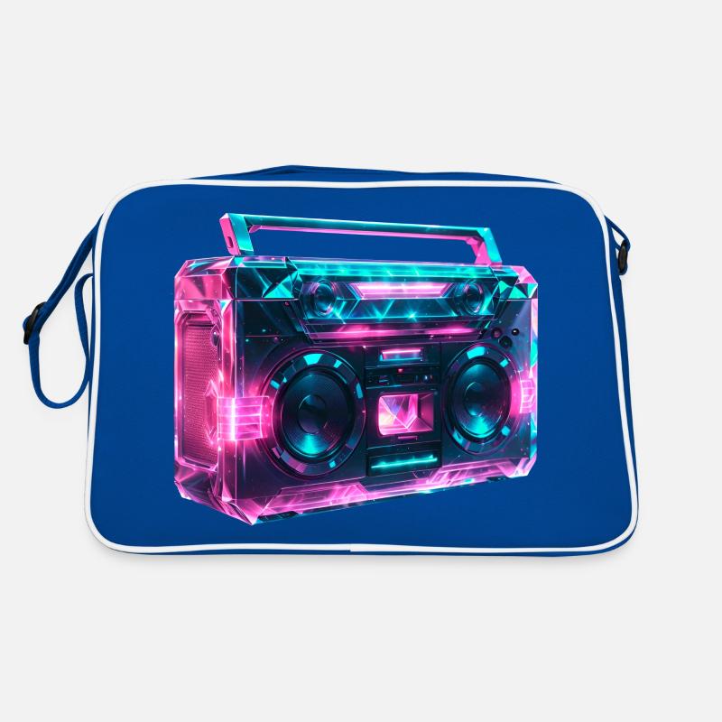 Boom box magnétophone cassette rétro wave Sac Retro