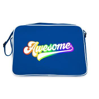 Fierté LGBTQ géniale | Faire preuve de fierté et de diversité - Sac Retro - bleu/blanc - Dos