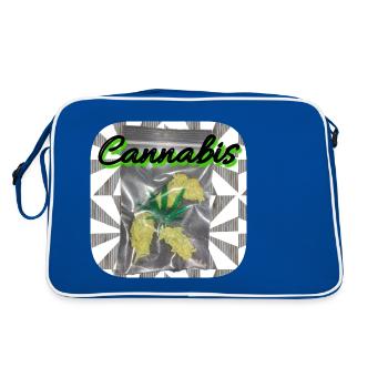 Cannabis - Club WoW - Retro Bag - blue/white - Back