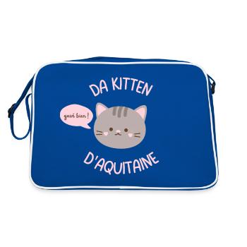 Da Kitten d'Aquitaine - Pour les bordelaises - Sac Retro - bleu/blanc - Dos