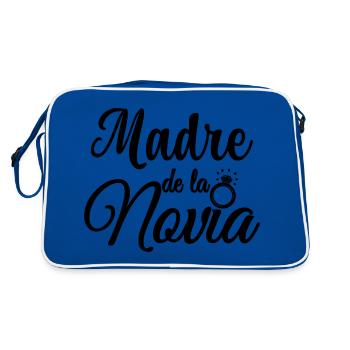Madre de la Novia Bride's Mother Wedding Gift - Retro Bag - blue/white - Back