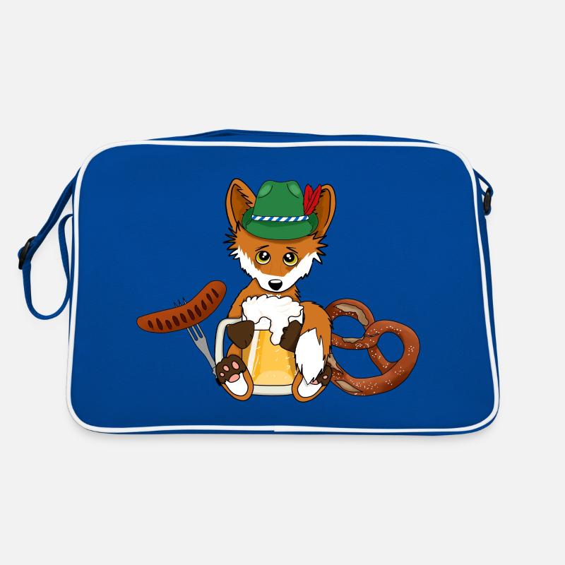 Fuchs Bier Bratwurst Brezel Bayern Fest October Retro Bag