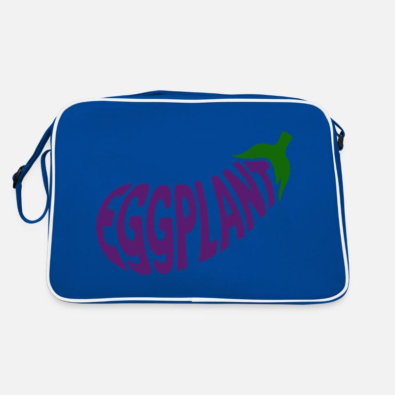Eggplant - Cool Vegetable Logo Retro Bag