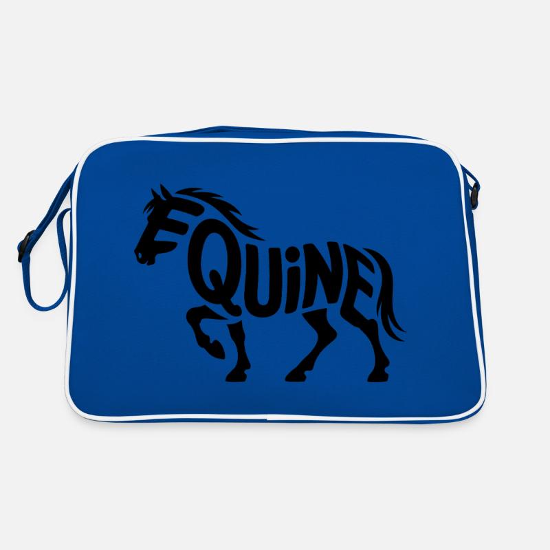 Pferd - Cooles Pferd Logo Retro Tasche