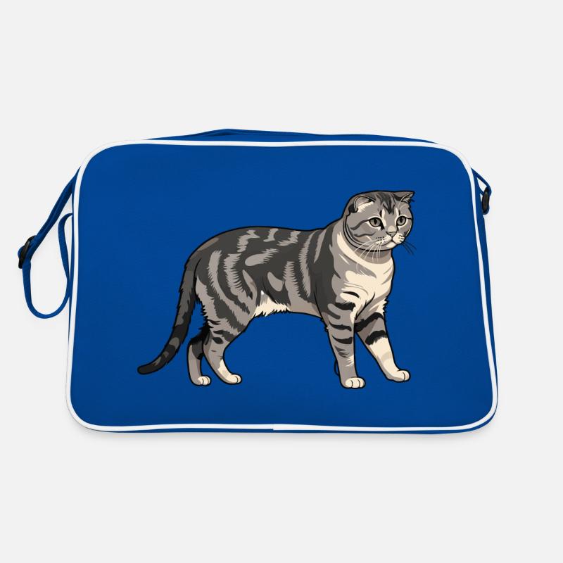 Scottisch Fold - Cat Pet Design Retro Tasche