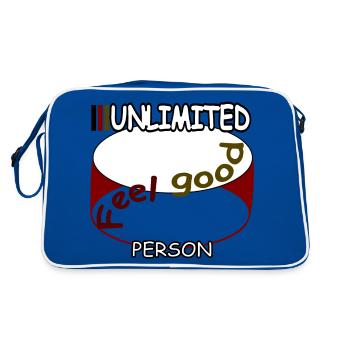 Se sentir bien - Sac Retro - bleu/blanc - Dos