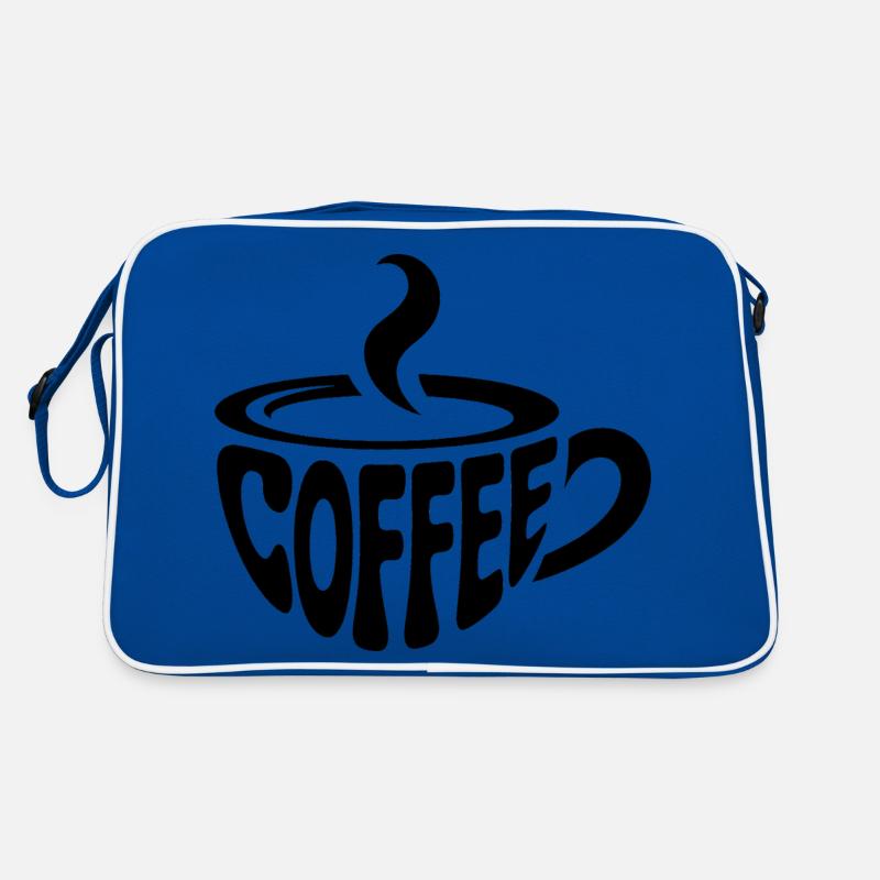 Kaffee - Cooles Café Logo Retro Tasche