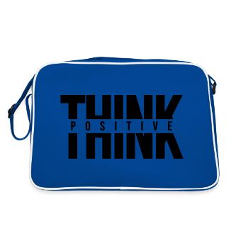 Pensez motivation positive Citations et dictons - Sac Retro - bleu/blanc - Dos