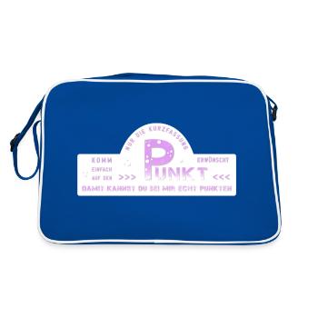 to the point - Retro Bag - blue/white - Back