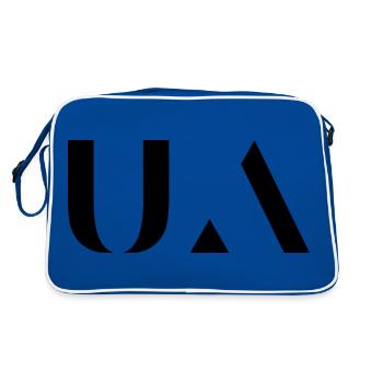 Géométrie minimaliste , Symboles ukrainiens - Sac Retro - bleu/blanc - Dos