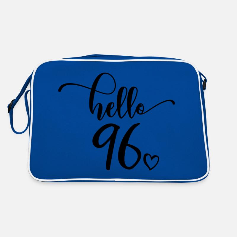Hello 96 - Cute 96th Birthday Gift, 96 Years Old Retro Bag