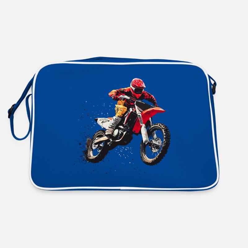 Conception du Motorcross Sac Retro