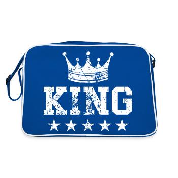 Couronne du roi - Sac Retro - bleu/blanc - Dos