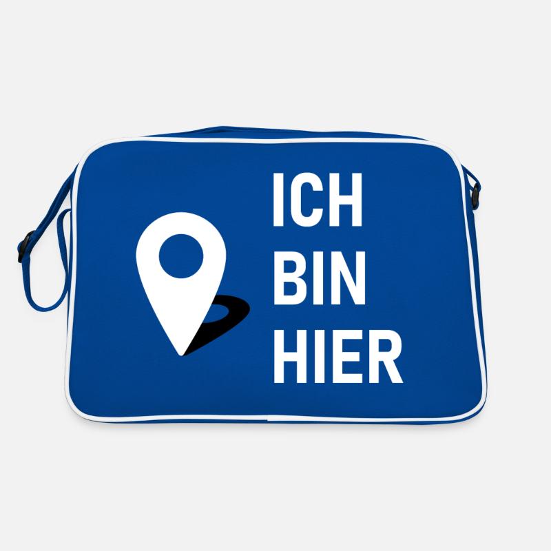 Ich bin hier 📍 Retro Tasche