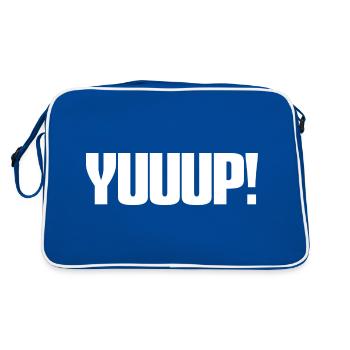 Yuuup! A popular auction bidder ruling - Retro Bag - blue/white - Back