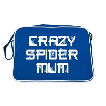 Drôle Crazy Spider Mum Pet Spider Propriétaire - Sac Retro - bleu/blanc - Dos