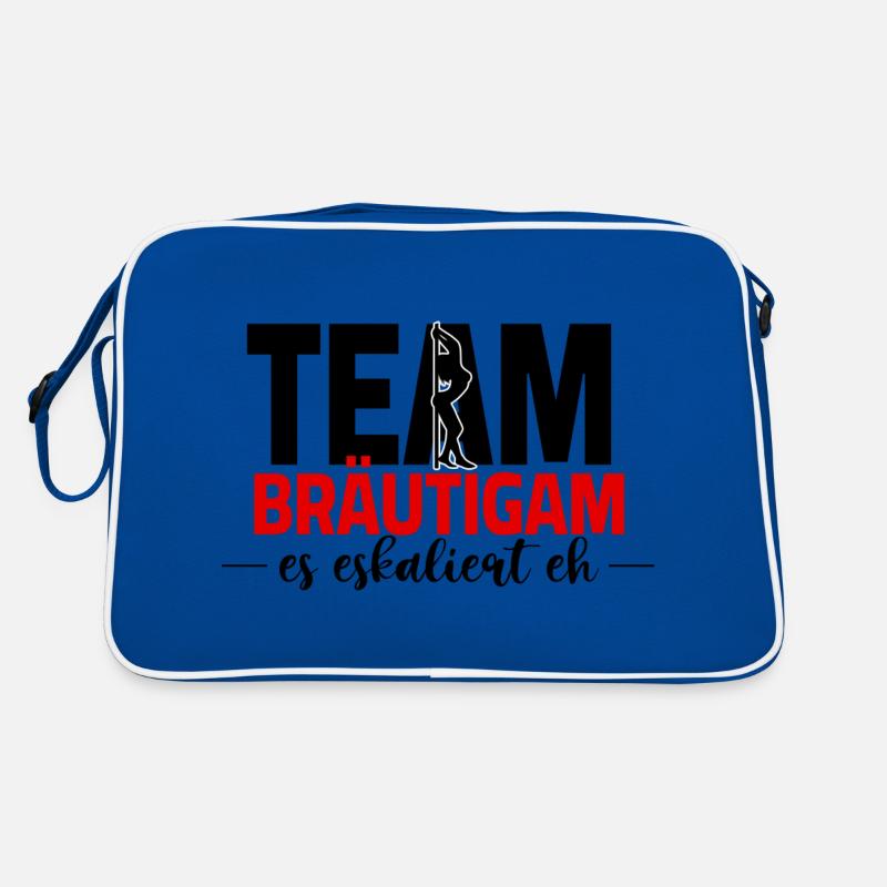 Bachelor party team groom - it's escalating anyway Retro Bag