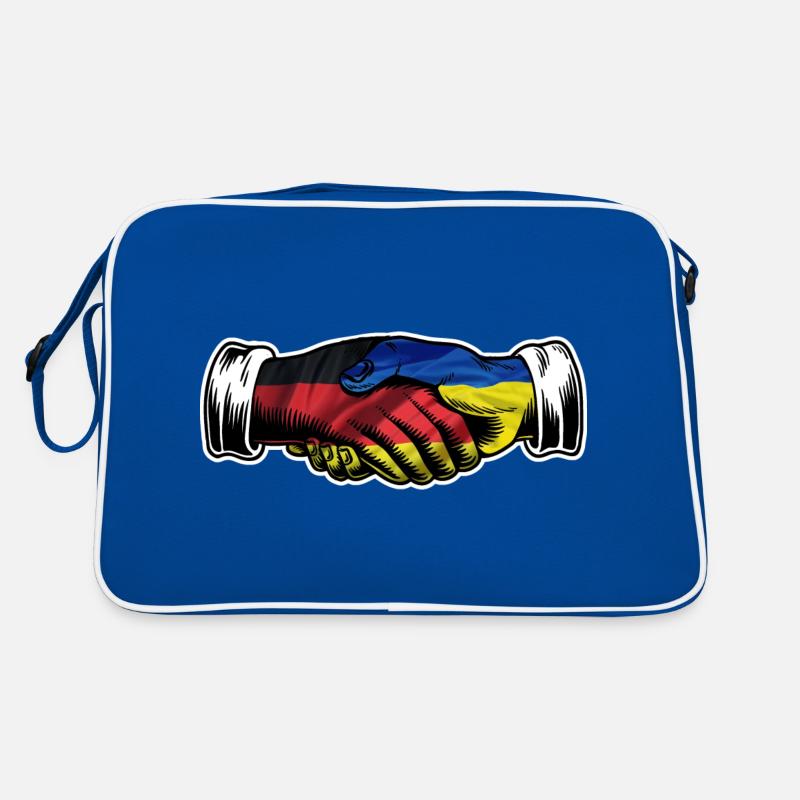 I Stand With Ukraine Germany German Flag Retro Bag