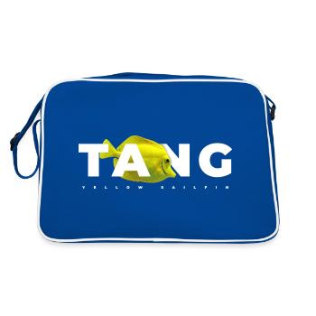 Gardien de poisson marin Tang jaune - Sac Retro - bleu/blanc - Dos