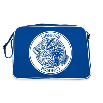 Lionfish Marine Aquarium Saltwater Fish Keeper - Retro Bag - blue/white - Back