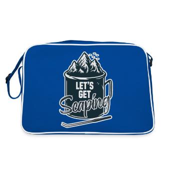 Lass uns Scaping Coffee Cup Aquascaping bekommen - Retro Tasche - Blau/Weiß - Hinten