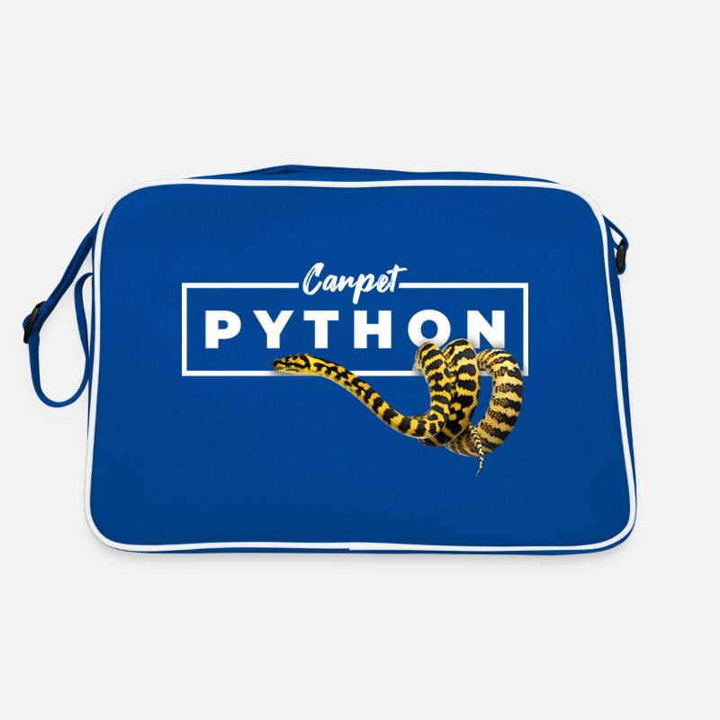 Teppichpython Geometrische Reptilienbesitzerin Retro Tasche