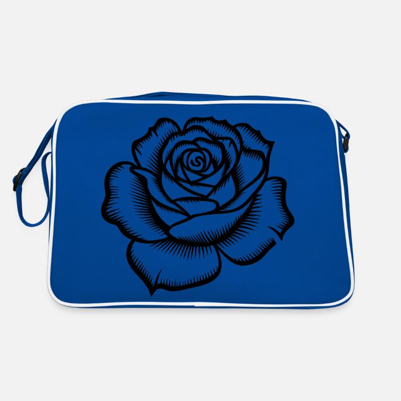 Rose - Logo botanique cool Sac Retro