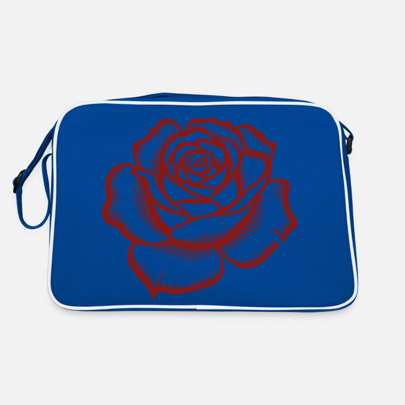 Rose - Logo botanique cool Sac Retro
