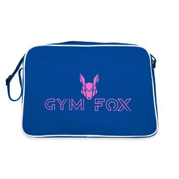 GYM FOX - Motivating Fitness And Workout Designs - Retro Bag - blue/white - Back