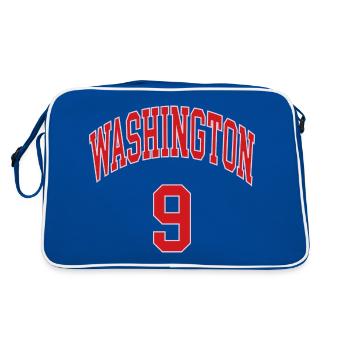 Washington 9 - Retro Tasche - Blau/Weiß - Hinten