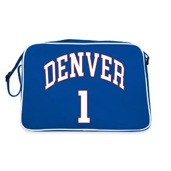 Denver 1 - Sac Retro - bleu/blanc - Dos