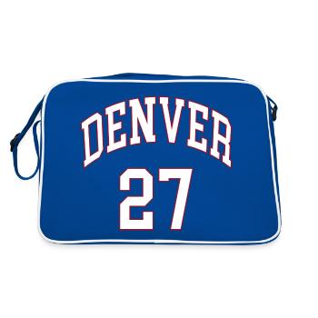 Denver 27 - Sac Retro - bleu/blanc - Dos