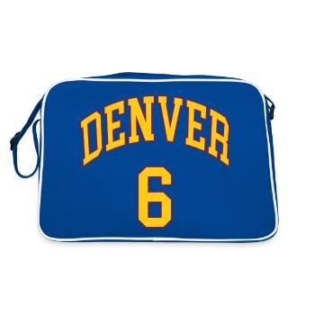 Denver 6 - Sac Retro - bleu/blanc - Dos